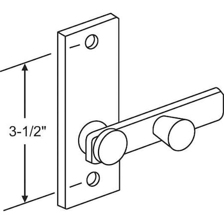 Strybuc Chrome Plate Brass Throw Latch 91-80